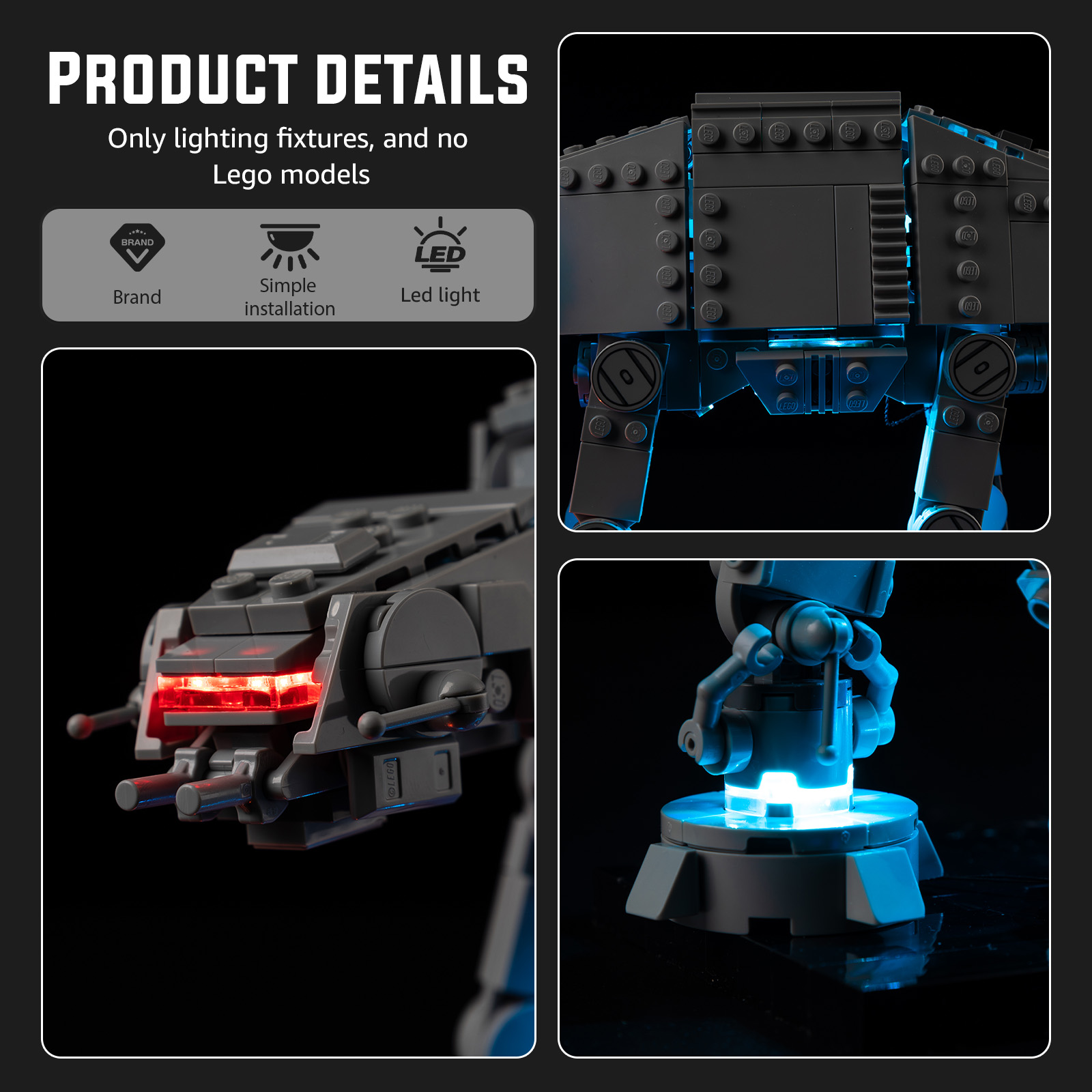 LED Light Set Suitable for Leg - Model Kit Fantasy recension och pris
