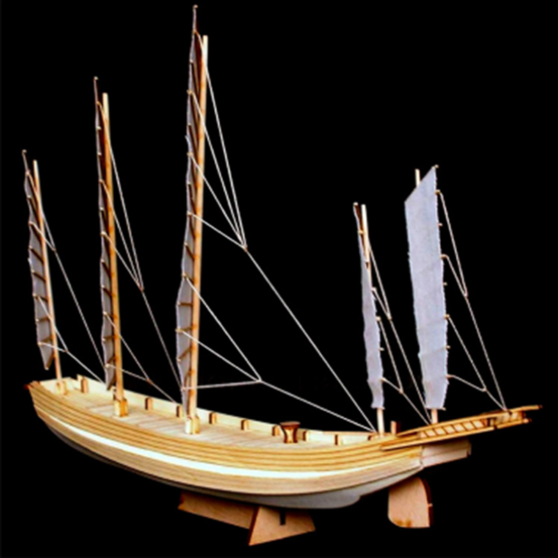 1pcs Chinese sand boat wooden  - Model Kit Yacht recension och pris