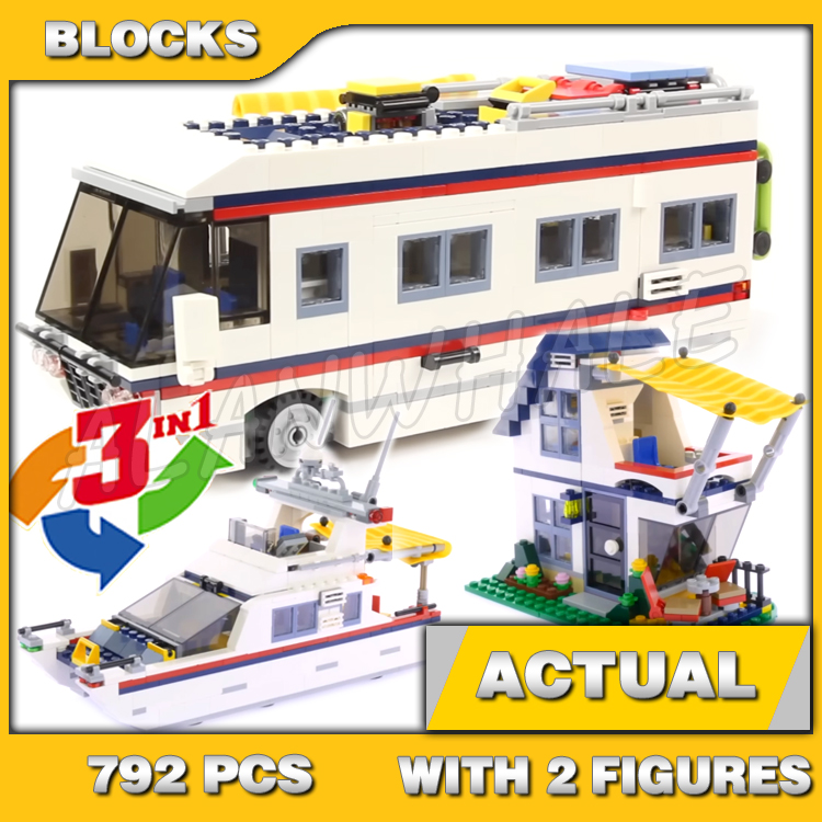 792pcs 3in1 Creative Vacation  - Model Kit Yacht recension och pris