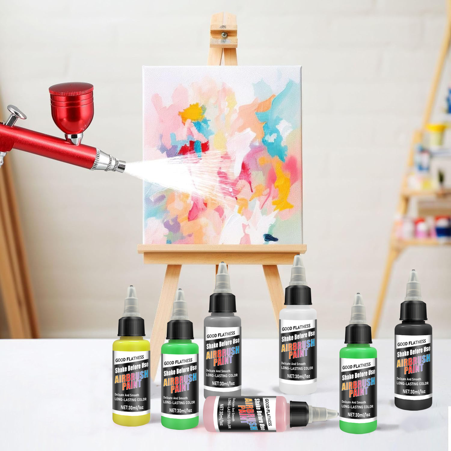 Airbrush Acrylic Paint Set 12  - Paint Model Kit recension och pris
