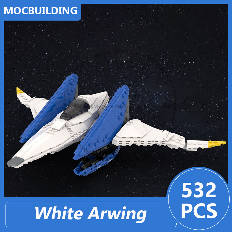 White Arwing Model MOC Buildin - Model Kit Fantasy recension och pris