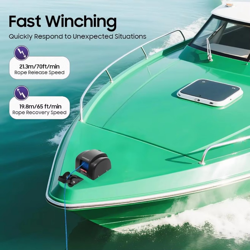12V Electric Anchor Winch AC 4 - Model Kit Yacht recension och pris
