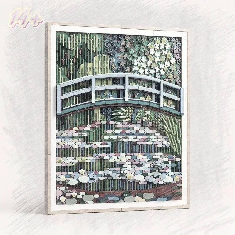 2026 Water Lily Pond & Arch Br - Model Kit Fantasy recension och pris